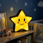 Csillag formájú gyerek éjjeli lámpa led világítással gyerekszobába segít az elalvásban