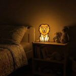 Oroszlán gyerek éjjeli lámpa gyerekszobaba led világítással segít az elalvásban