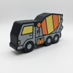 egyedi betonkeverő formájú éjjeli lámpa gyerekeknek gyerekszobaba led világítással